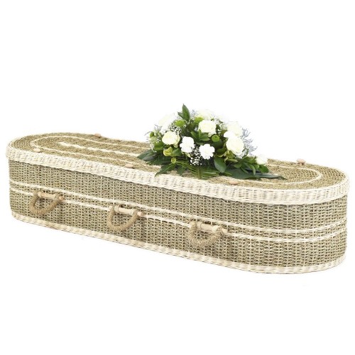Premium Wild Pineapple Ecolite (Oval Style) Coffin - **World Fair Trade Producer**